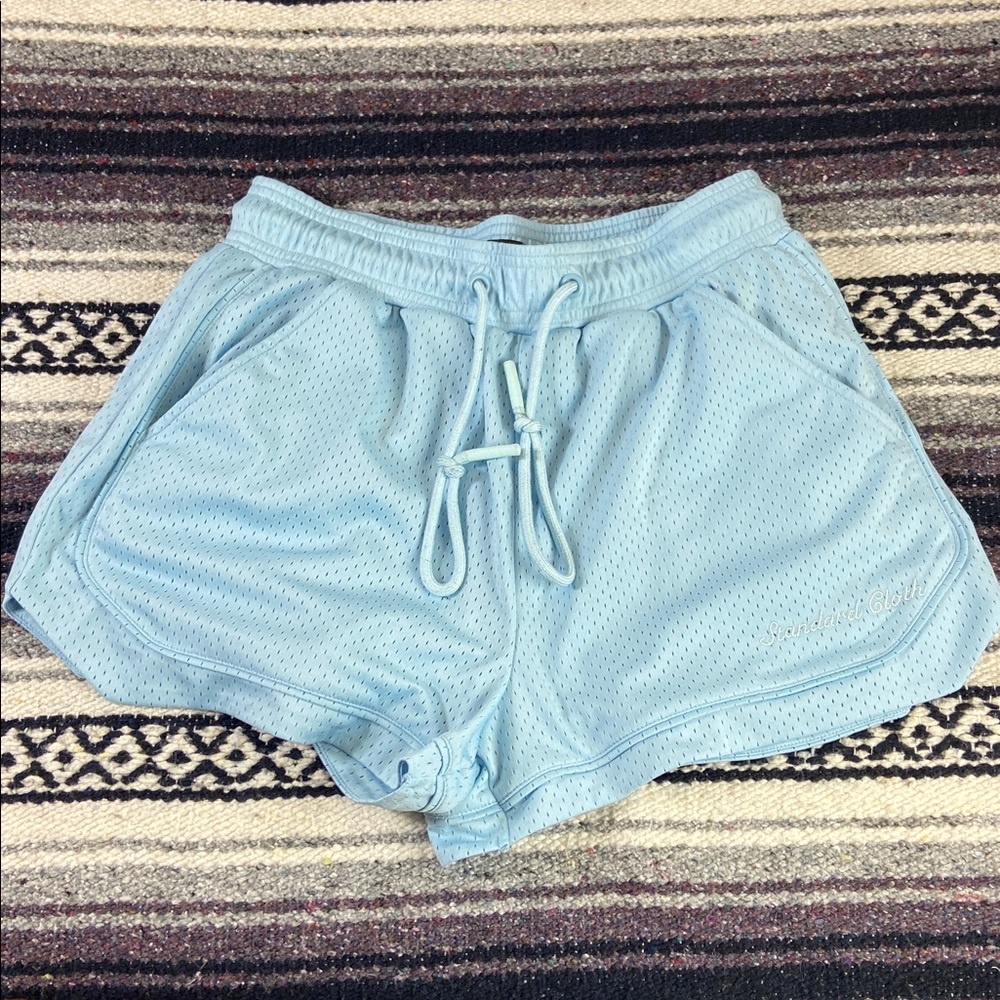 Standard Cloth Jon Mesh Racer Light Blue Shorts Men’s Small S Urban Outfitters